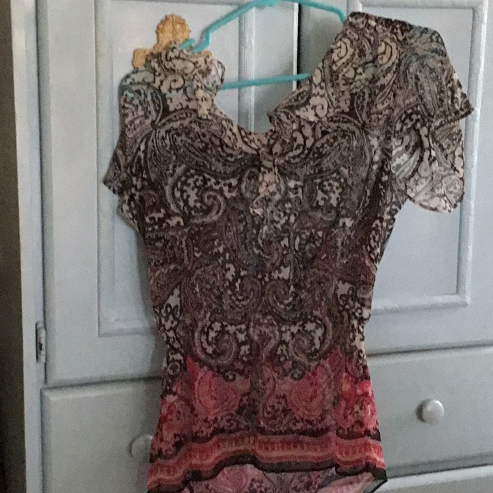 Black White Market Sheer top